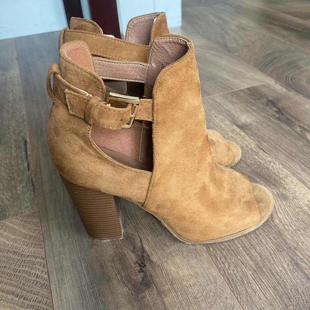 Bella Marie Open-Toe Ankle Boots size 8.5 - Picture 5 of 6